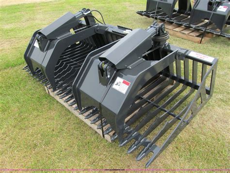 stout skid steer brush grapple hd72-8|bucket for skid steer grapple.